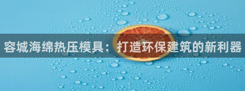 易倍纤使用方法：容城海绵热压模具：打造环保建筑的新利器