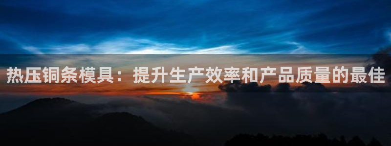 emc易倍官方：热压铜条模具：提升生产效率和产品质量的最