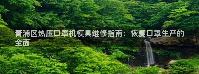 易倍纤谷物粉效果好吗：青浦区热压口罩机模具维修指南：恢复
