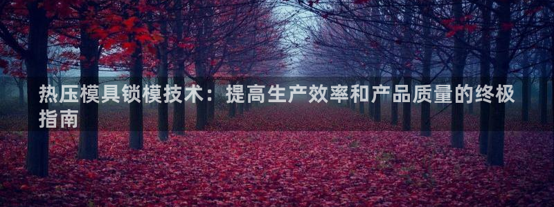 易倍电竞安装教程：热压模具锁模技术：提高生产效率和产品质