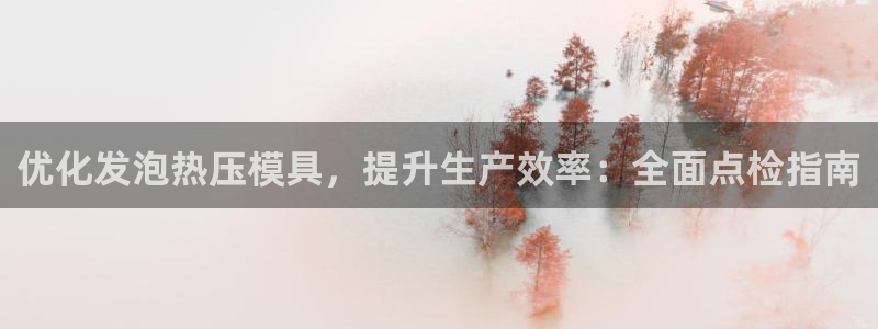 易倍纤瘦身三部曲的价格：优化发泡热压模具，提升生产效率：