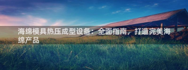 易倍易趣网：海绵模具热压成型设备：全面指南，打造完美海
