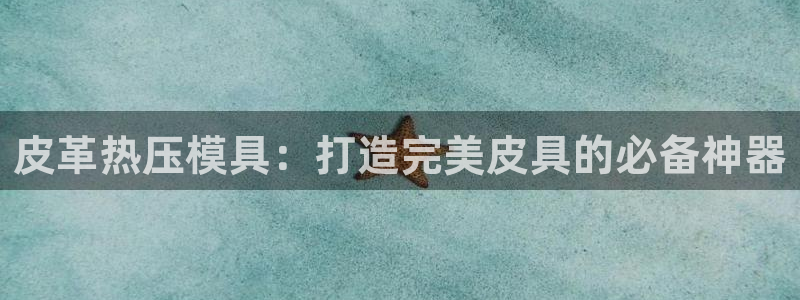 emc易倍黑吗：皮革热压模具：打造完美皮具的必备神器