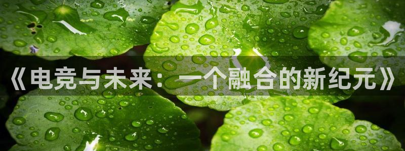 威客电竞VKGAME：《电竞与未来：一个融合的新纪元》